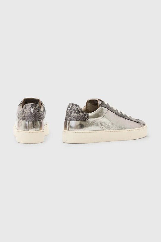 Взуття Шкіряні кросівки AllSaints Shana Metallic Sneaker W104FB срібний