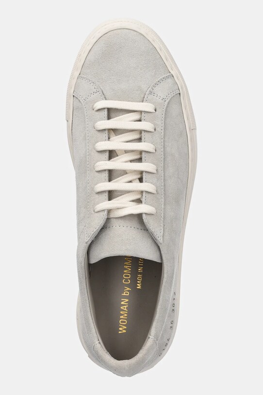 Common Projects adidași din nubuc Achilles Contrast gri 6184.3012