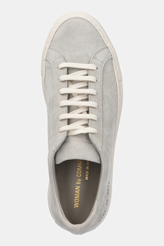 Nubukové tenisky Common Projects Achilles Contrast sivá 6184.3012