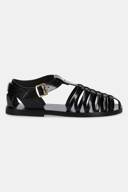 Bally sandale de piele WF003P.VT174.U901 negru SS25