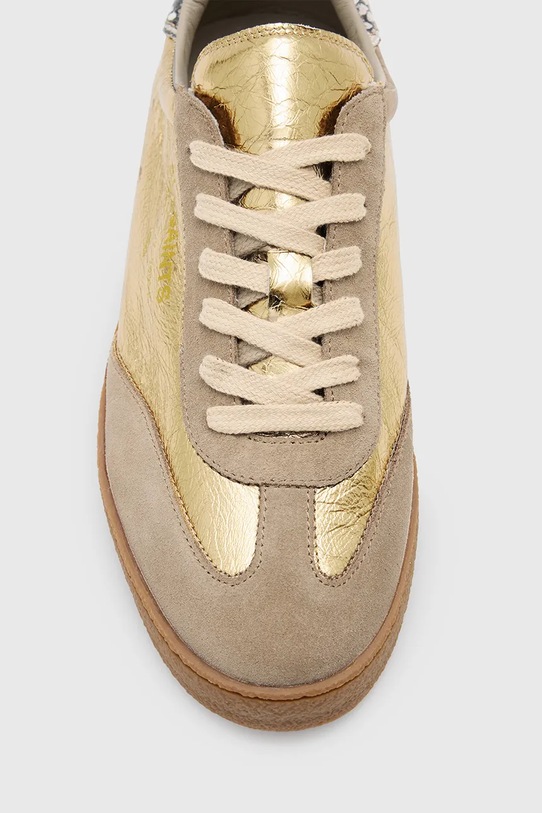 AllSaints sneakersy skórzane Thelma Metallic Sneaker W072FB złoty