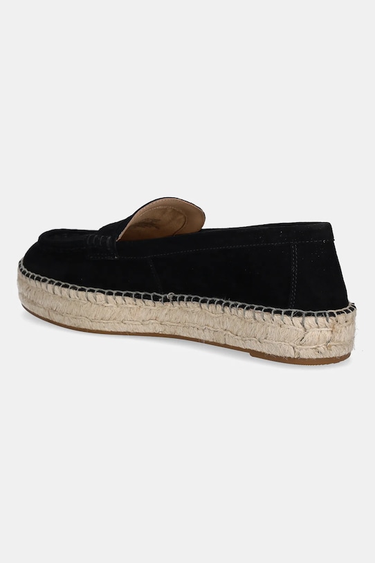 Încălțăminte Lauren Ralph Lauren espadrile din piele intoarsa Luize Loafer 802953958003.001 negru