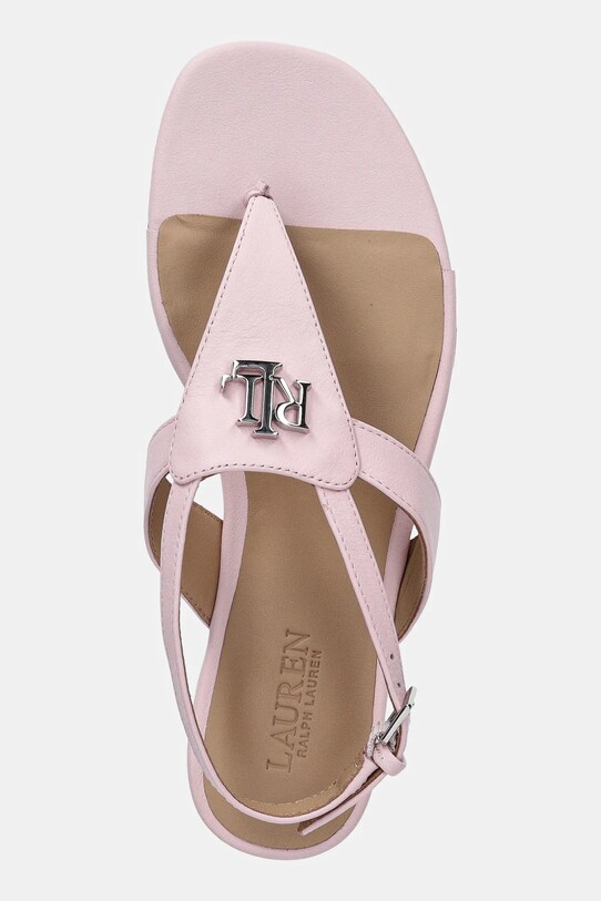 Lauren Ralph Lauren sandały skórzane Everley różowy 802959146008.650