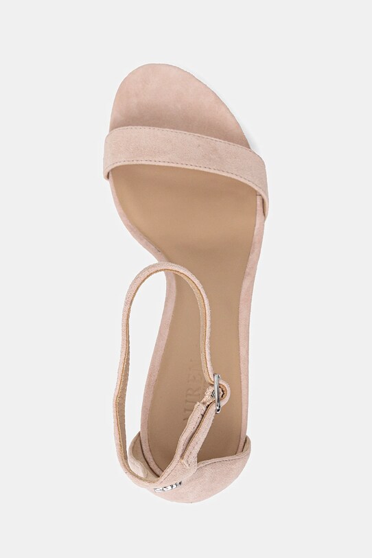 Lauren Ralph Lauren sandale din piele întoarsă Allie Mid roz 802959175009.650