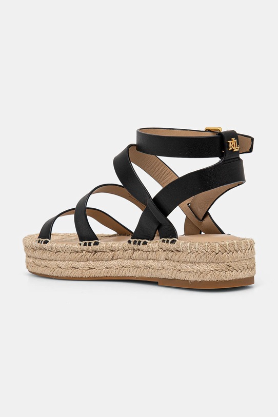 Obuv Kožené espadrilky Lauren Ralph Lauren Polly Gldtr 802961839002.001 čierna