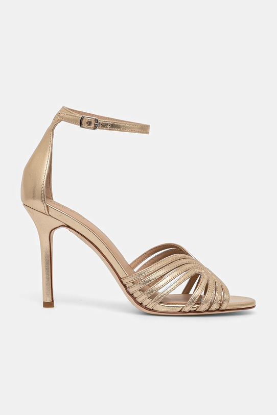 Шкіряні сандалі Lauren Ralph Lauren Allie Mtstrp 802966857001.040 золотий SS25