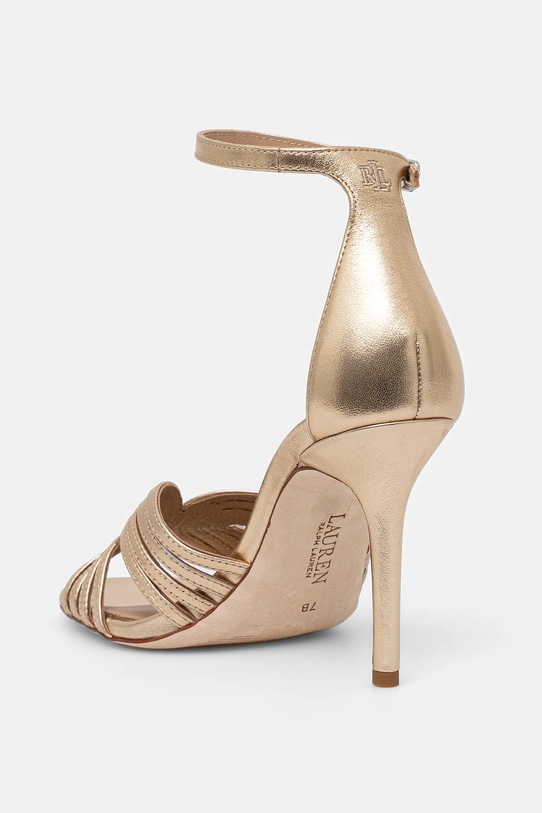 Взуття Шкіряні сандалі Lauren Ralph Lauren Allie Mtstrp 802966857001.040 золотий