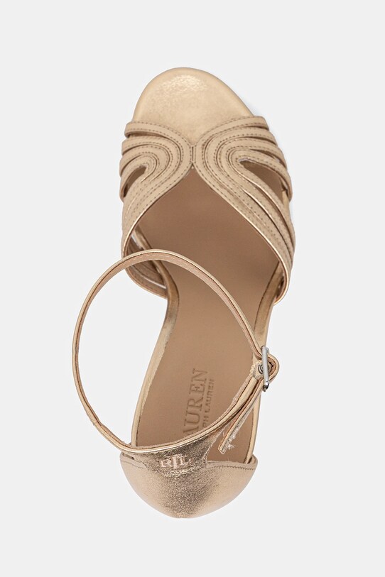 Lauren Ralph Lauren sandale de piele Allie Mtstrp aur 802966857001.040