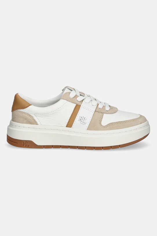 Lauren Ralph Lauren sneakersy skórzane Harlie 802967037001.100 biały SS25