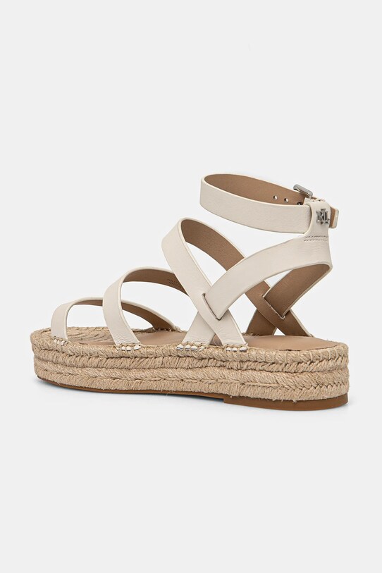 Cipők Lauren Ralph Lauren bőr szandál Polly Gldtr 802967094001.100 bézs