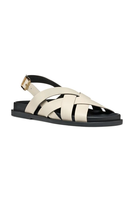 Geox sandale de piele D ADELASH D55YWA.00043.C1122 bej SS25