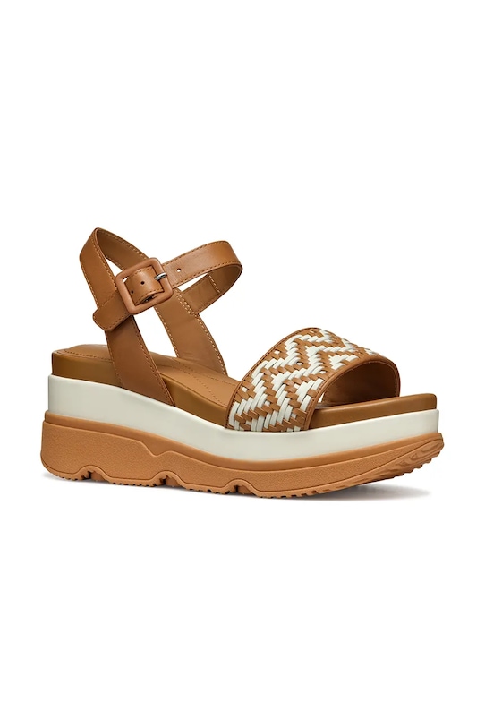 Geox sandali in pelle D GARDENIA D55HBA.0TC43.C5F1S marrone SS25