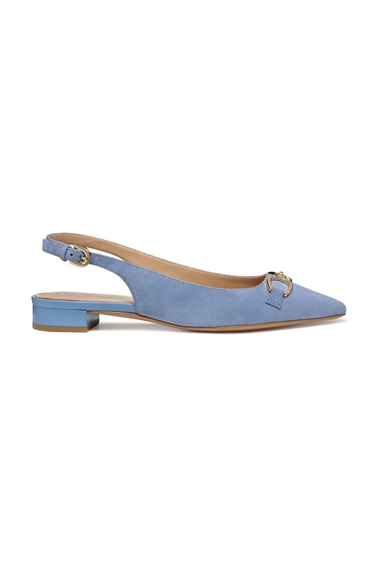 Geox velúr balerina D GISELDA15 nyitott sarok kék D55YUE.00021.C4003