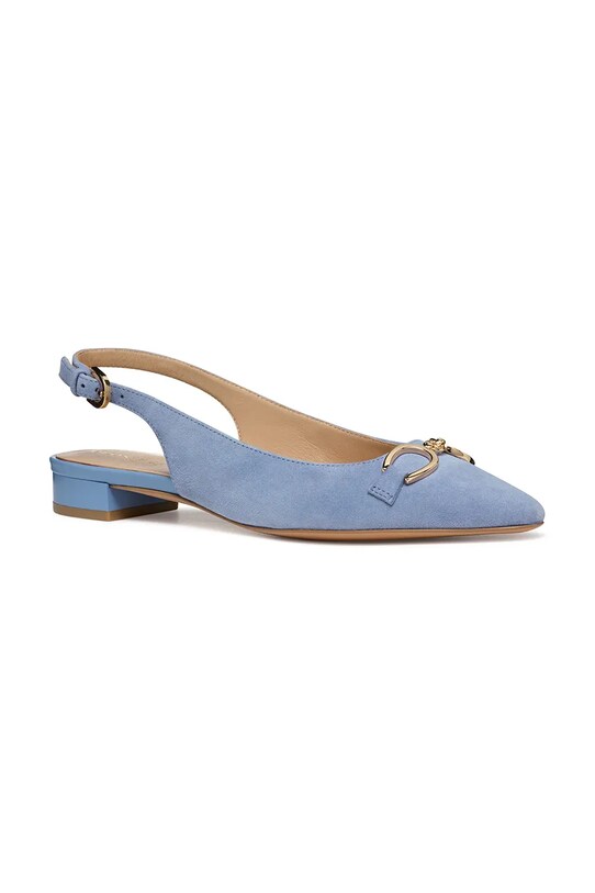 Geox velúr balerina D GISELDA15 D55YUE.00021.C4003 kék SS25