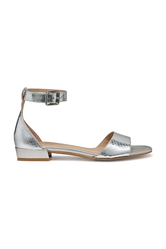 Geox sandali in pelle D NEW ERAKLIA 15 fino a 5 cm argento D5580B.000KY.C1007