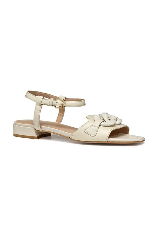 Geox sandale de piele D NEW ERAKLIA 15 D5580D.000TU.C1122 bej SS25