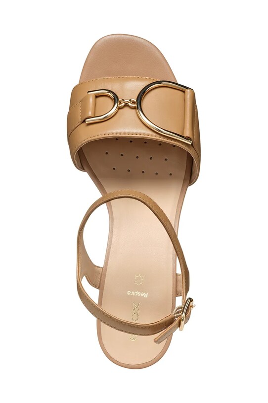 Geox sandale de piele D NEW ERAKLIA 50 D35RNB.000TU.C5000 maro