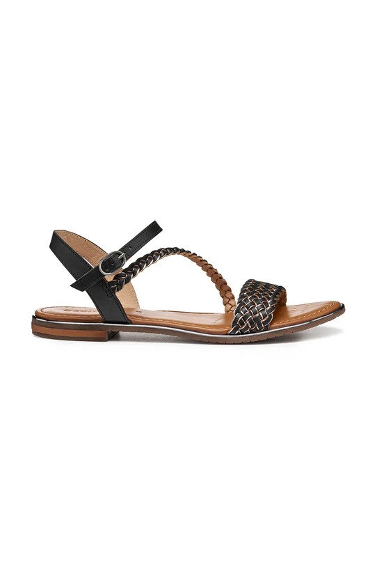 Geox sandale de piele D SOZY PLUS piele negru D55DQD.081KY.C9B1G