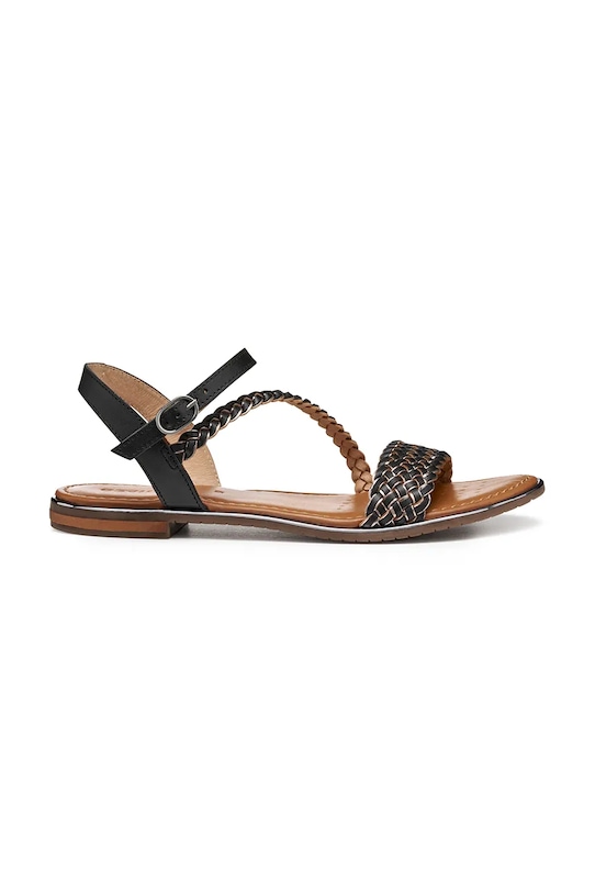 Geox sandale de piele D SOZY PLUS piele negru D55DQD.081KY.C9B1G