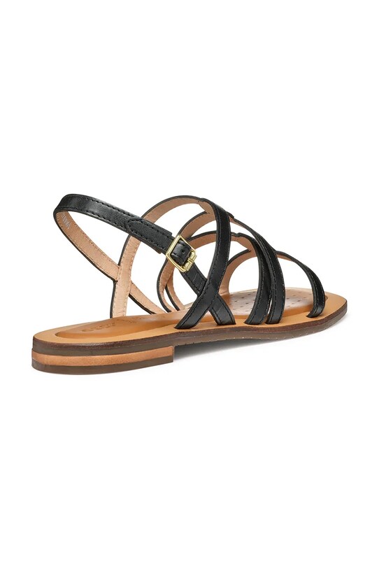 Încălțăminte Geox sandale de piele D SOZY QC D55YFA.0001J.C9999 negru