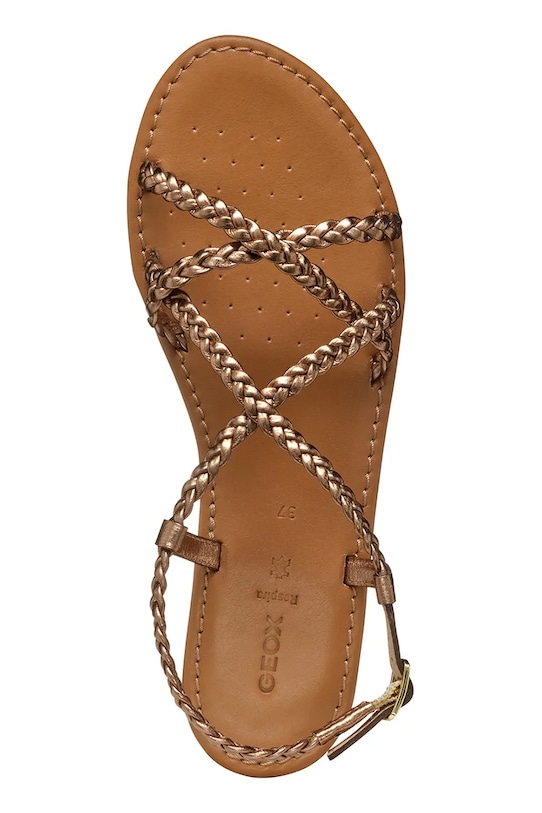 Kožené sandály Geox D SOZY S D55LXD.000KY.C6008 hnědá