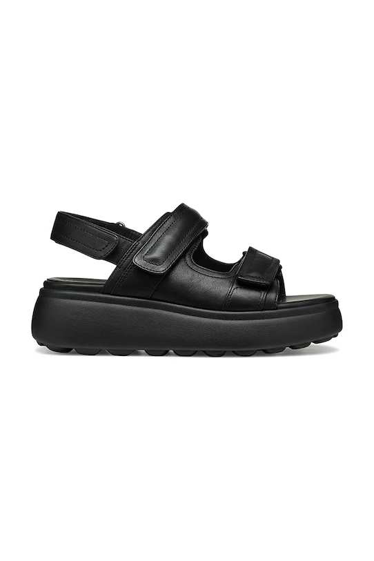 Geox sandale de piele D SPHERICA EC4.1 S platformă negru D55D4B.00085.C9999