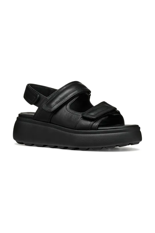 Geox sandale de piele D SPHERICA EC4.1 S D55D4B.00085.C9999 negru SS25