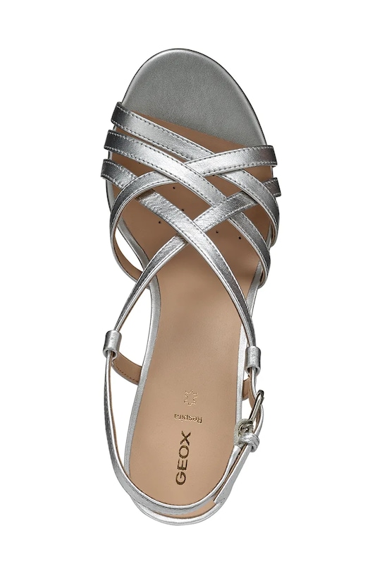 Geox sandale de piele D VIRNILISA 65 S D55YZB.000Y2.C1007 argintiu