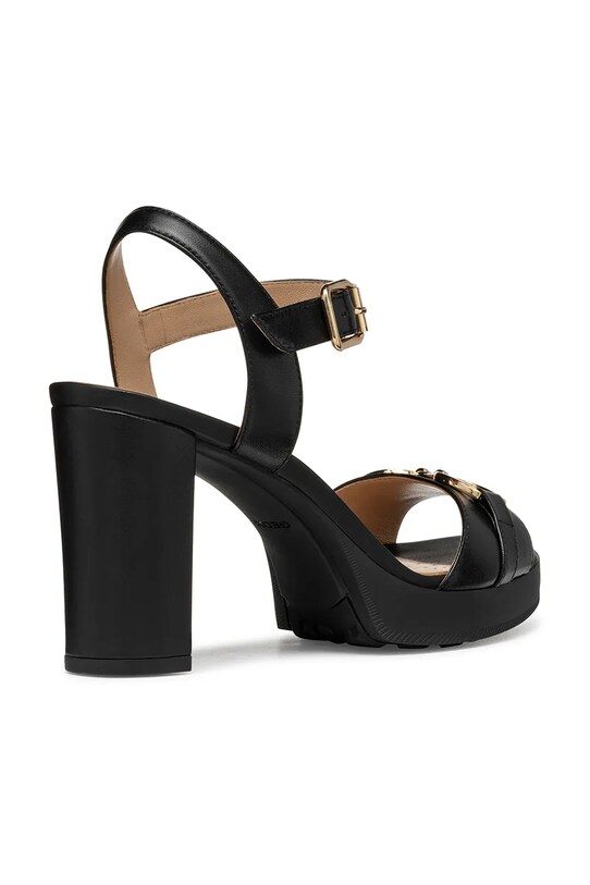 Boty Kožené sandály Geox D WALK PLEASURE 85S D55B6A.000TU.C9999 černá