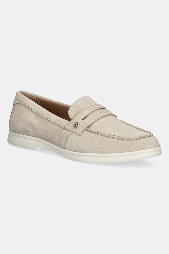 Semišové mokasíny Geox D XAND 3 semišová koža béžová D550ZD.00022.C6738