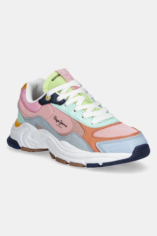 Sneakers boty Pepe Jeans MAVE FRESH G imitace semiše vícebarevná PGS60002