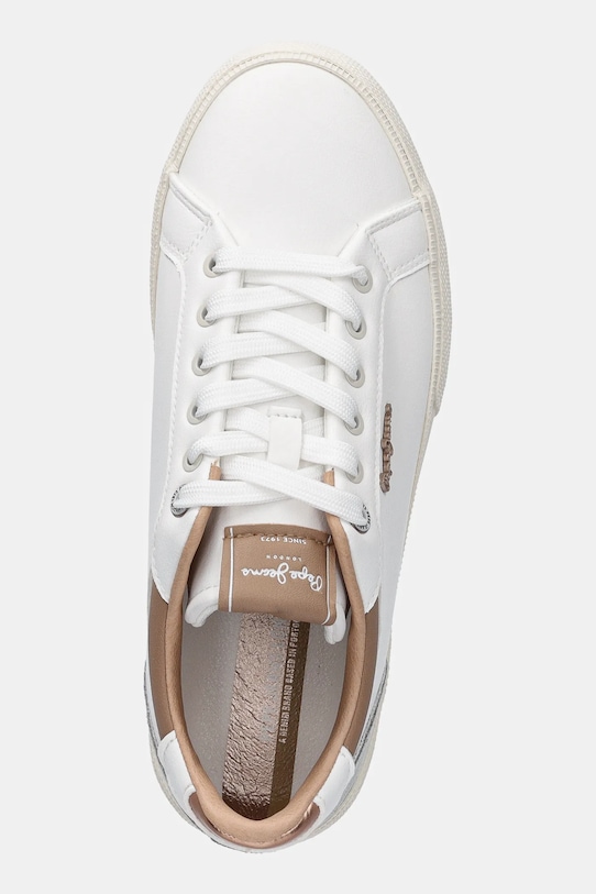 Sneakers boty Pepe Jeans KENTON COURT W bílá PLS31588