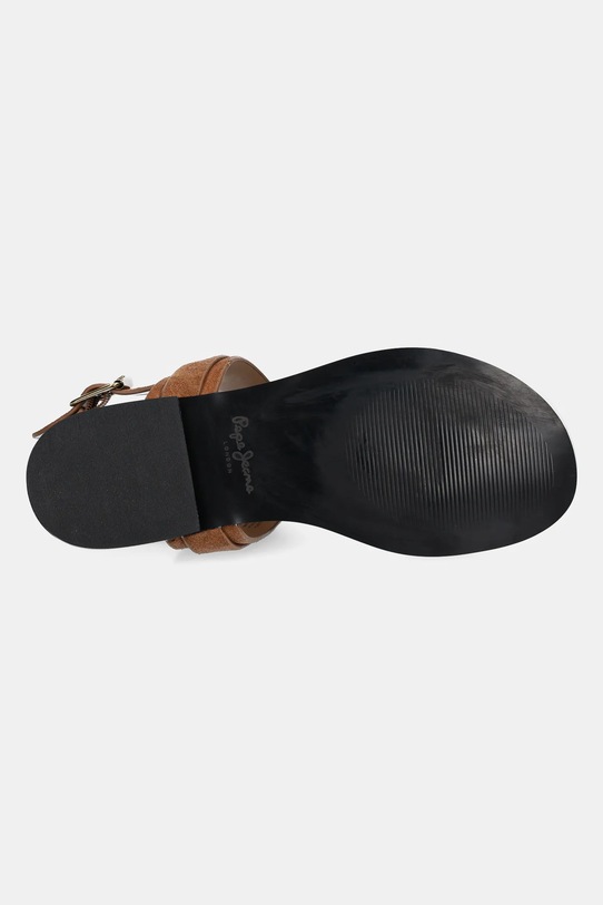 Pepe Jeans sandały zamszowe SAM ONE PLS90705 brązowy
