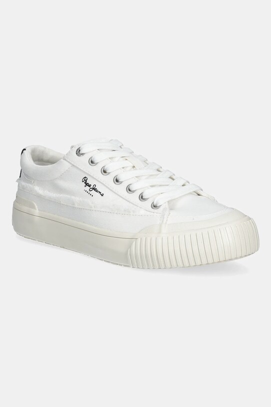 Πάνινα παπούτσια Pepe Jeans BEN FRESH W Planet friendly λευκό PLS31589