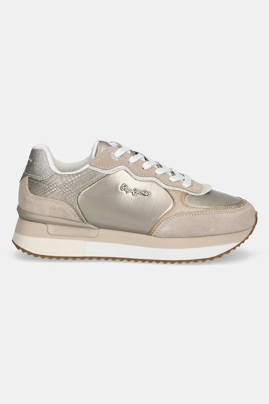 Pepe Jeans sneakersy RUSPER SHINE PLS60033 beżowy SS25