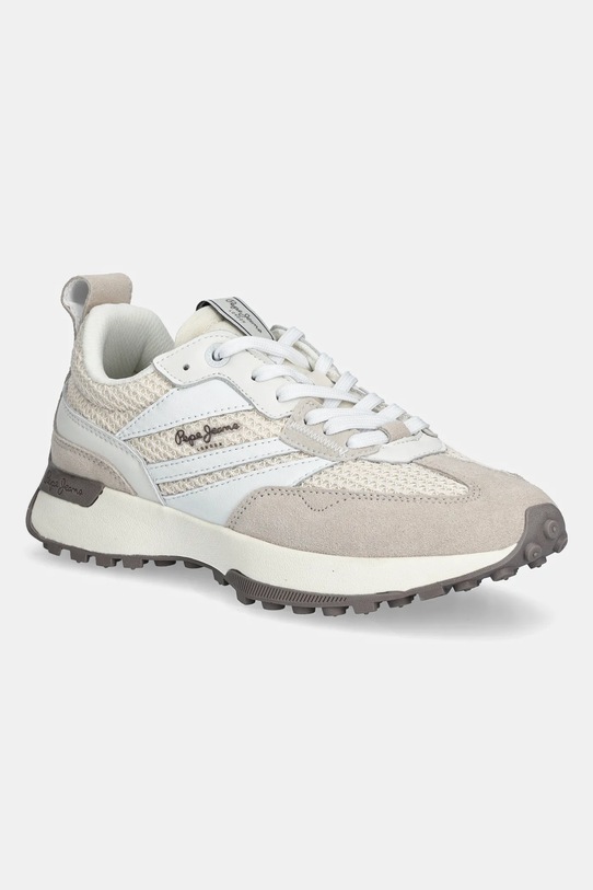 Pepe Jeans sneakersy LUCKY KNIT tekstylny beżowy PLS60041