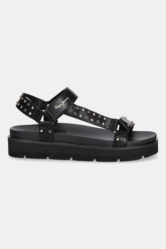 Pepe Jeans sandale POLA METAL PLS90678 negru SS25