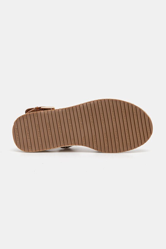Kožne sandale Pepe Jeans KATE NATURE smeđa PLS90692