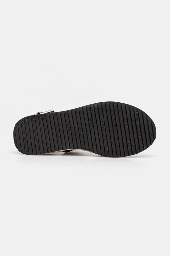 Pepe Jeans sandale de piele KATE NATURE negru PLS90692