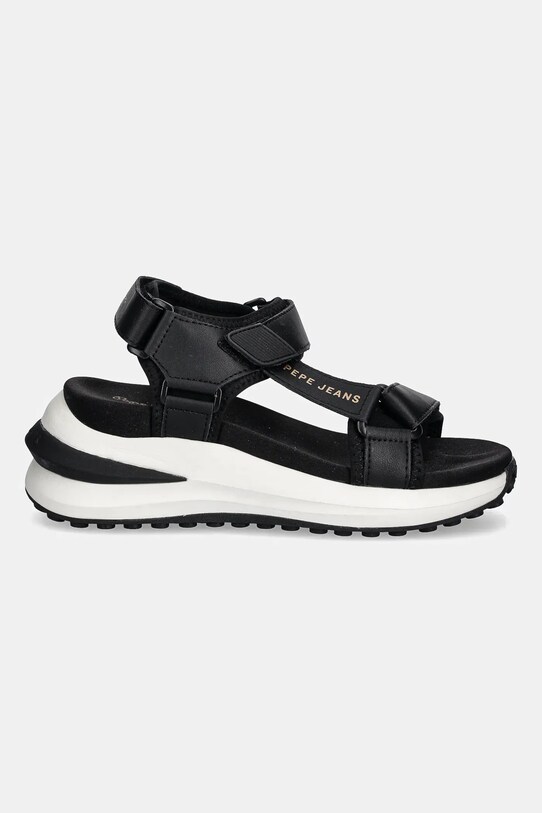 Δερμάτινα σανδάλια Pepe Jeans WINSLOVE ACTION PLS90707 μαύρο SS25