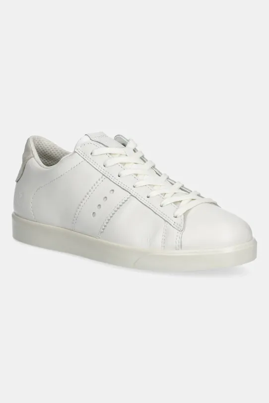 Kožené tenisky Ecco Street Lite Sneaker plochá biela 212803.59390