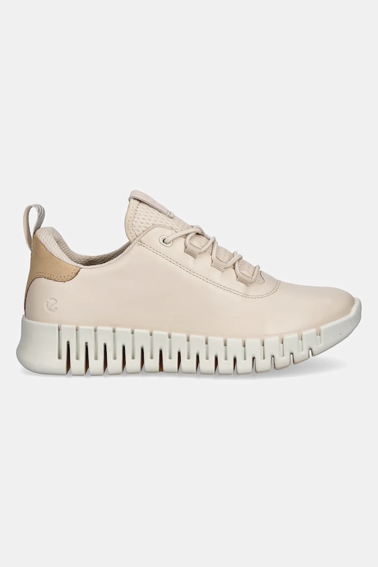 Δερμάτινα αθλητικά παπούτσια Ecco Gruuv Sneaker Lea 218203.60720 μπεζ SS25