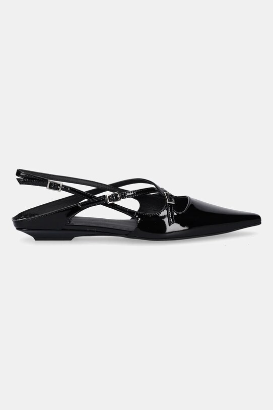 Шкіряні балетки Jeffrey Campbell FAX-ME-LO C670P.02.006 чорний ZS25