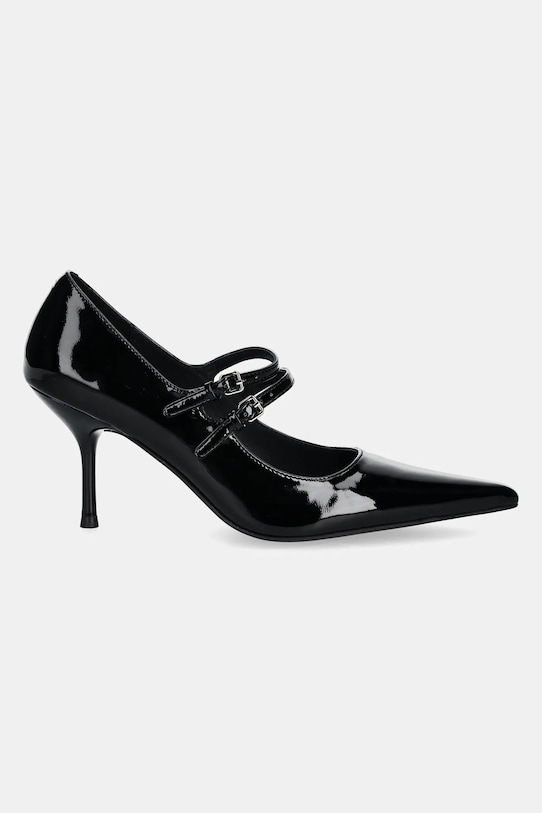 Kožené lodičky Jeffrey Campbell TYPIST U129.12 čierna ZS25