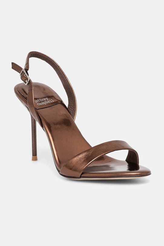 Kožené sandále Jeffrey Campbell Go-Getter usňová koža zlatá JC.1481.1.10