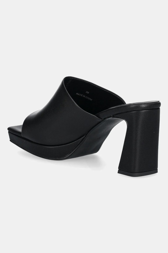 Încălțăminte Jeffrey Campbell slapi de piele Caviar JC.923.1.10 negru