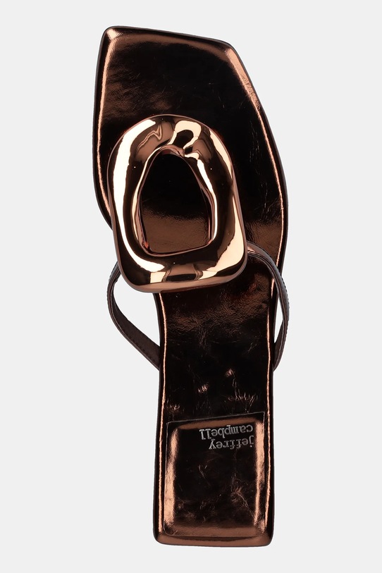 Kožne japanke Jeffrey Campbell Linques-2 smeđa JC.1045.1.79