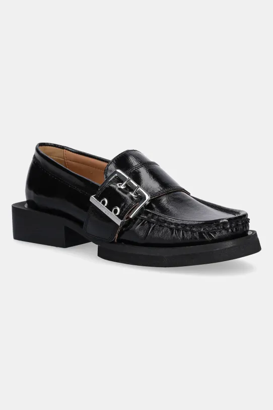 GANNI mokasyny Feminine Buckle Loafer Naplack