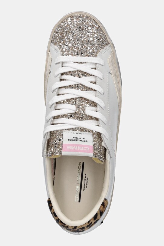 Crime London sneakers din piele DISTRESSED alb 20007PP7