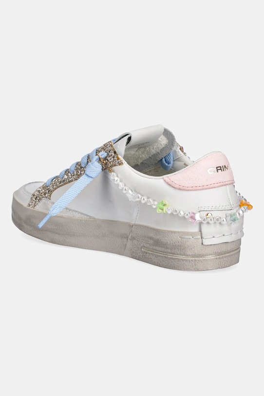 Obuwie Crime London buty SK8 DELUXE HEEL 20103PP7 biały